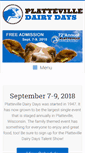 Mobile Screenshot of plattevilledairydays.com